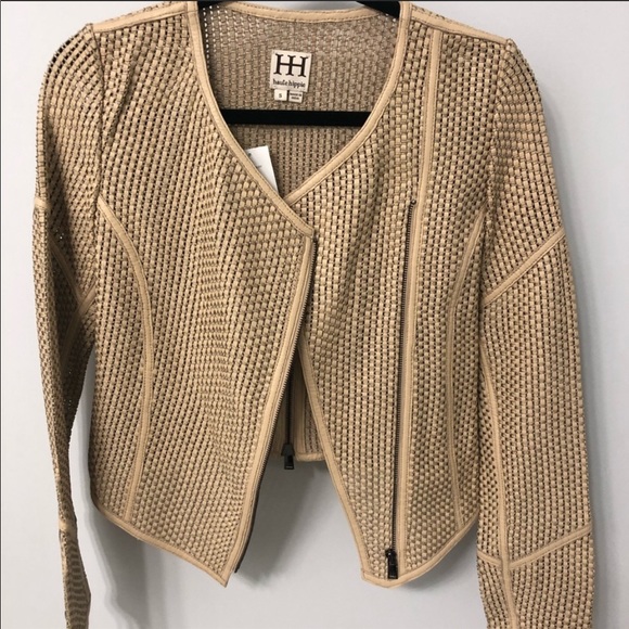 Haute Hippie woven leather jacket - Picture 5 of 8